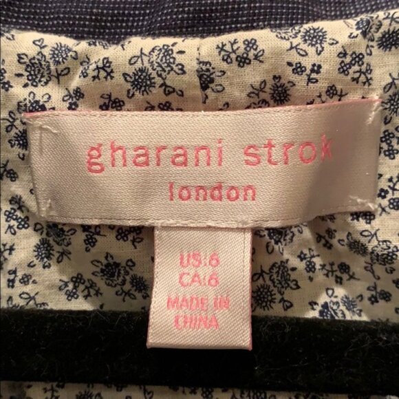 Gharani Strok London Blue Blazer Jacket - Picture 3 of 3